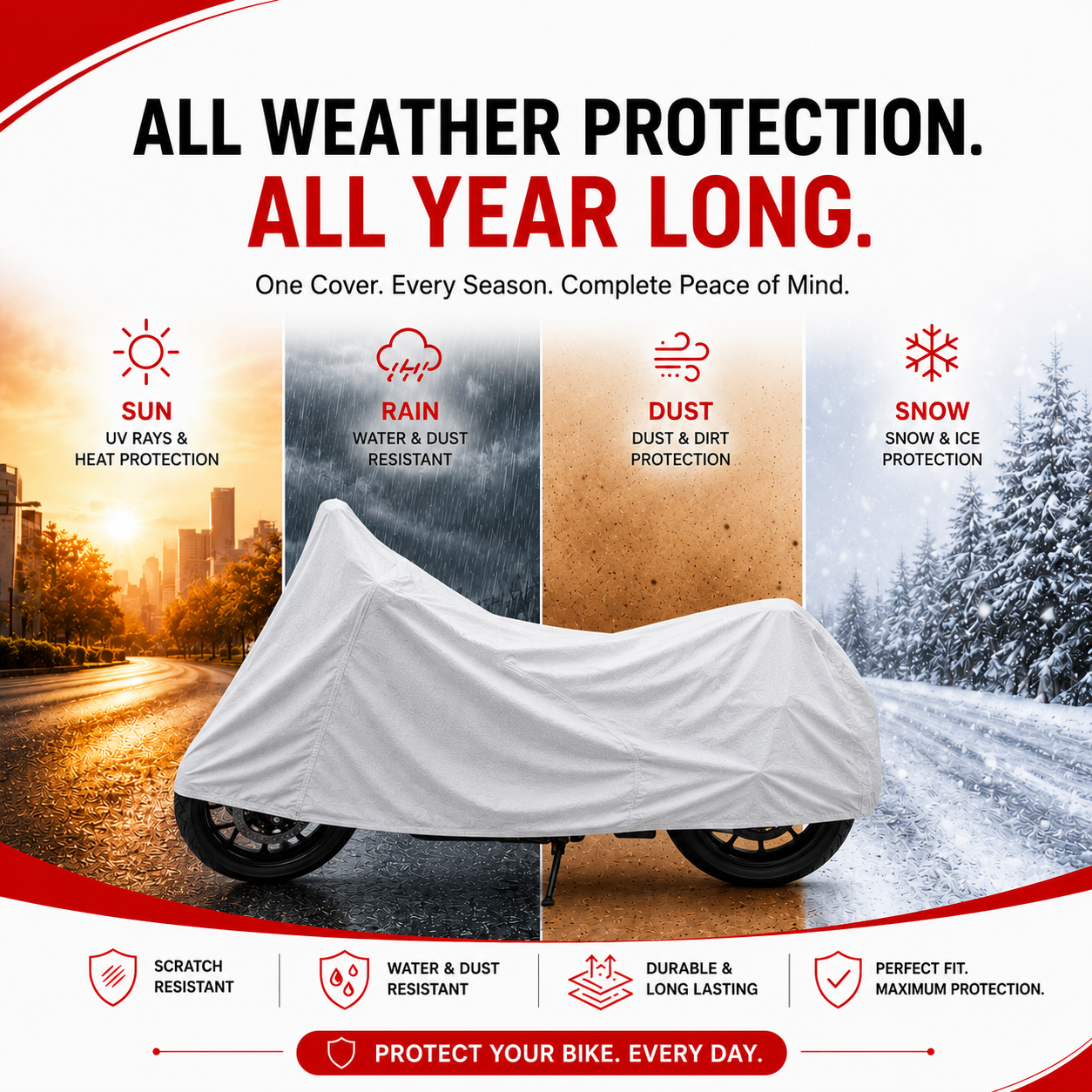 All Weather Protection Waterproof Bike Covers
